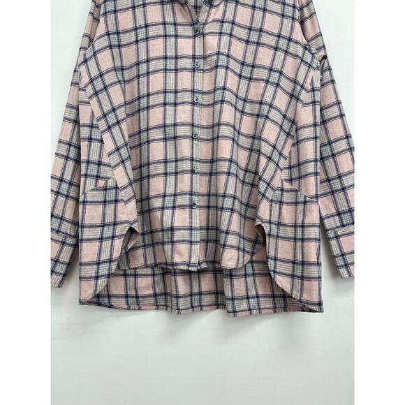 Hatch Maternity The Flannel Plaid Button-Down Soft Relaxed Shirt - Size 1/Small - Picture 7 of 10